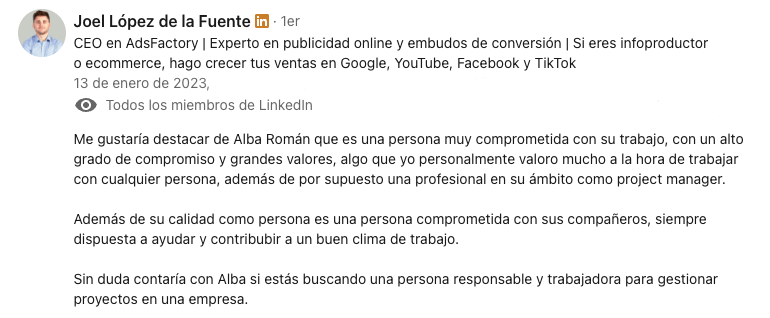 Testimonio Joel